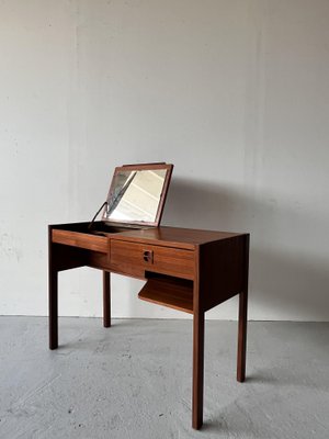 Mid-Century Scandinavian Dressing Table with Mirror by Arne Wahl