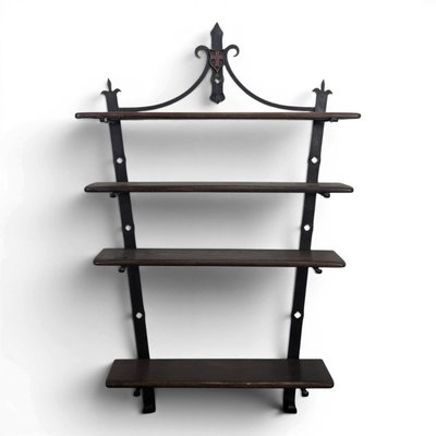 【SALE】vintage iron shelf 1180*800*310 Vintage Wall Shelf in Wrought Iron for sale at Pamono