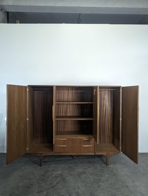 Vintage Scandinavian Wardrobe in Teak, 1960s for sale at Pamono