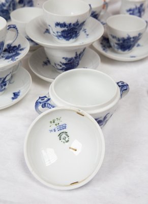 Vintage Blue Flower Blå Blomst Coffee Set from Royal Copenhagen