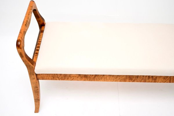 Antique Swedish Satin Birch Duet Piano Stool, 1900 for sale at Pamono