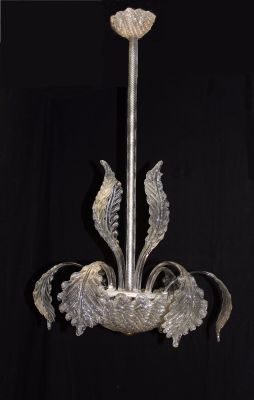 Lampadario mid century in vetro di murano in vendita su pamono Lampadario in vetro di murano