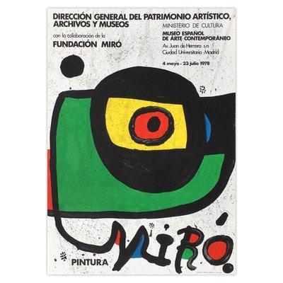 Expo 78 Miro Pintura Madrid Poster from Joan Miro, 1978 for sale