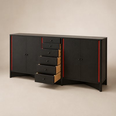 Vintage Brera Sideboard by Piero De Martini for Cassina, 1980s for