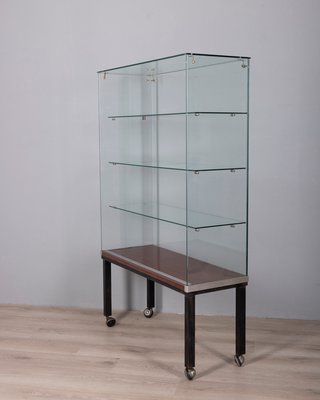 Vintage Display Shelf with Wheels from Goppion Milano, 1970s for