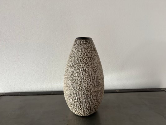 Hand-Thrown Ceramic Vase with Shrink Glaze by Albert Kiessling, 1950s