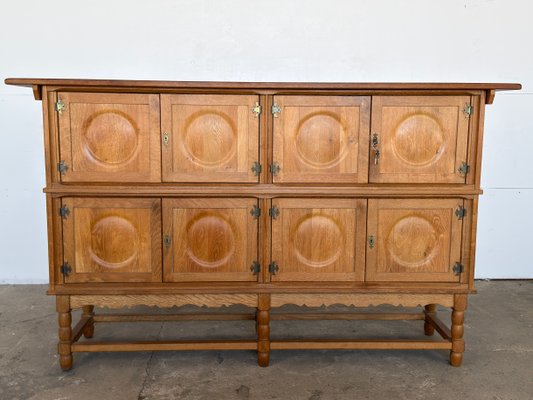 Tall Mid-Century Modern Oak Sideboard by Axel O. Röck for Ottrup