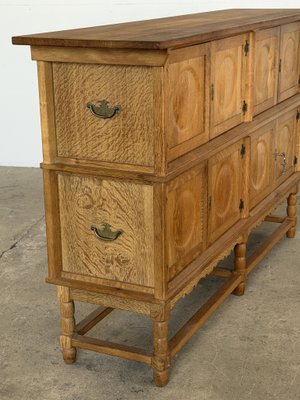 Tall Mid-Century Modern Oak Sideboard by Axel O. Röck for Ottrup