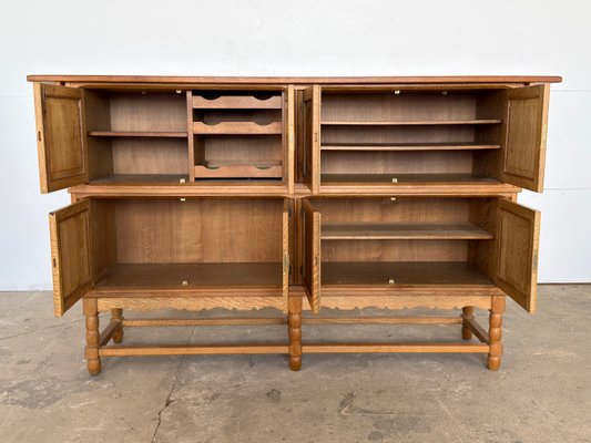 Tall Mid-Century Modern Oak Sideboard by Axel O. Röck for Ottrup