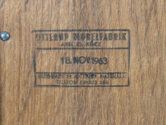 Tall Mid-Century Modern Oak Sideboard by Axel O. Röck for Ottrup