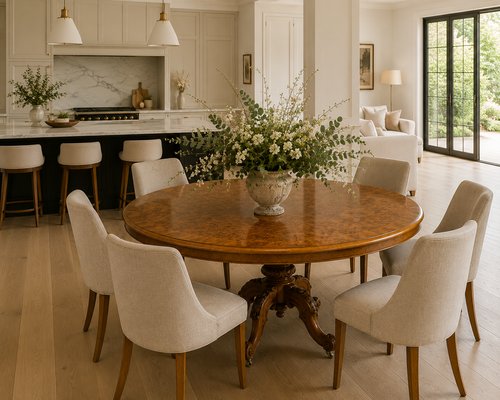 Antique Victorian Six-Seater Oval Tilt-Top Centre Dining Table in