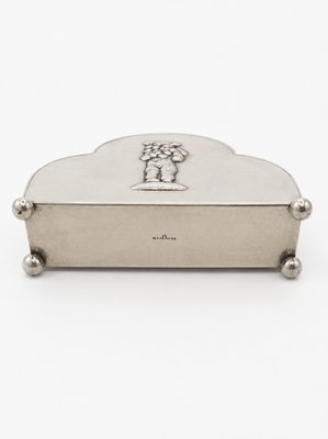 Swedish Grace Silver-Plated Napkin & Letter Holder from G.A.B., 1930s — view 6