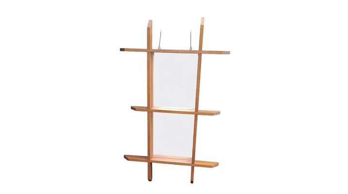 Vintage Swedish Picture-Shaped Mirror, 1970s for sale at Pamono
