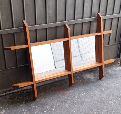 Vintage Swedish Picture-Shaped Mirror, 1970s for sale at Pamono