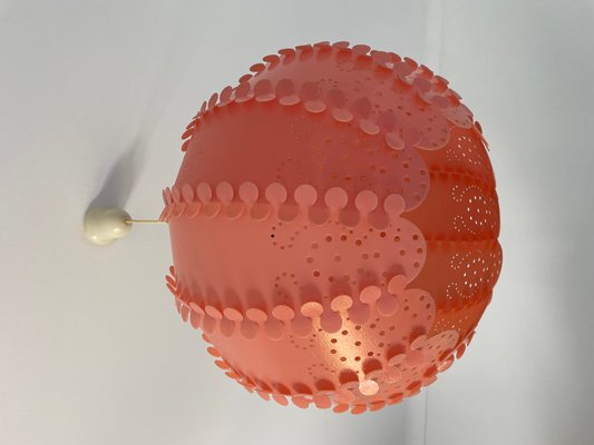 Large Danish Modern Coral Acrylic Modular Hanging Light, Ukraine