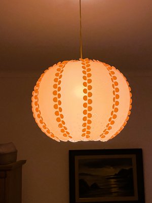 Large Danish Modern Coral Acrylic Modular Hanging Light, Ukraine