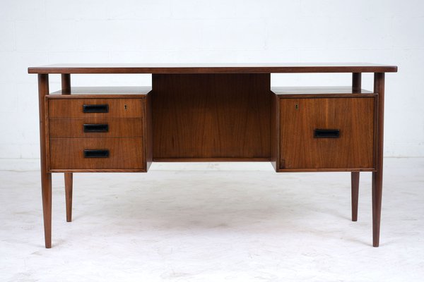 Mid Century Modern Teak Desk For At Pamono Mid Century Modern Teak Desk 1