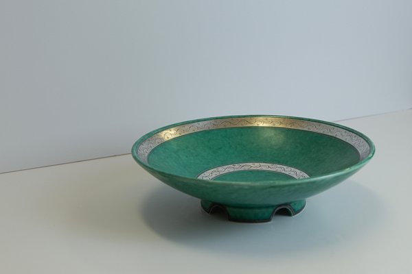 Argenta Silver Overlay Bowl by Wilhelm Kåge for Gustavsberg