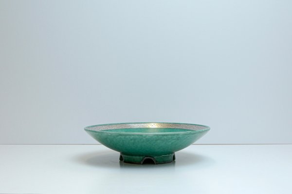 Argenta Silver Overlay Bowl by Wilhelm Kåge for Gustavsberg