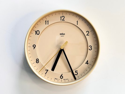 インテリア時計 BRAUN type4781 ABK31(Made in Germany) Quartz Wall Clock Type Abk 31 No. 4781 in Plastic by Dietrich Lubs