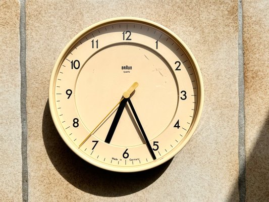 インテリア時計 BRAUN type4781 ABK31(Made in Germany) Quartz Wall Clock Type Abk 31 No. 4781 in Plastic by Dietrich Lubs