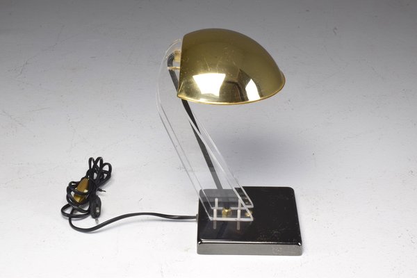 mid century lucite lamp