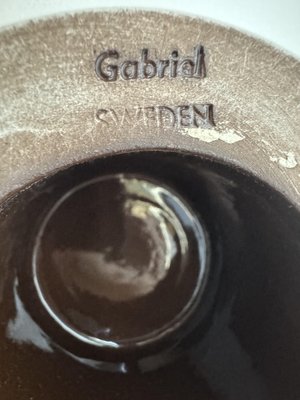 Scandinavian Modern Model KB 301 Candlesticks in Ceramic from Gabriel Sweden Rings, 1970s, Set of 3 — view 3