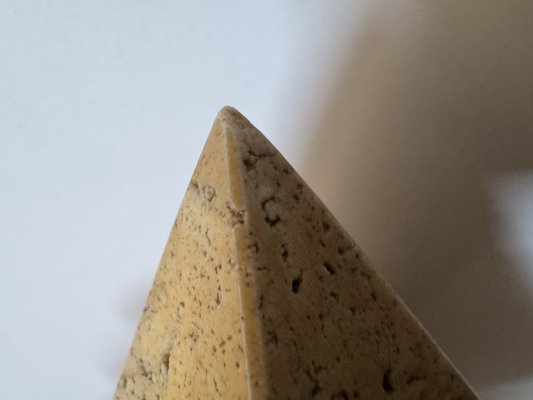Fratelli Mannelli, attributed · Travertine Pyramid Paperweight — view 7