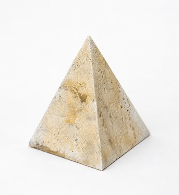 Fratelli Mannelli, attributed · Travertine Pyramid Paperweight — view 4
