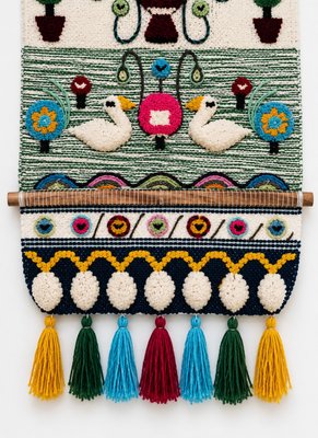 Scandinavian studio work · Large Tufted Wool Tapestry — view 7