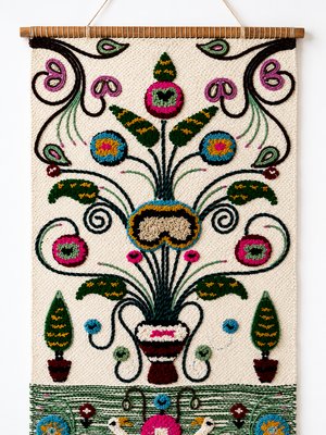 Scandinavian studio work · Large Tufted Wool Tapestry — view 6