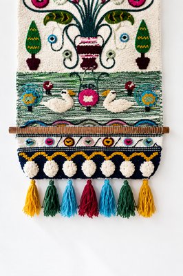 Scandinavian studio work · Large Tufted Wool Tapestry — view 5