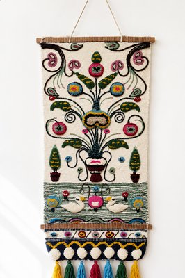 Scandinavian studio work · Large Tufted Wool Tapestry — view 1