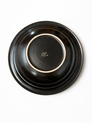 Postmodern Two-Tone Stoneware Centerpiece Bowl by Franco Bucci for Laboratorio Pesaro, 1970s — view 5
