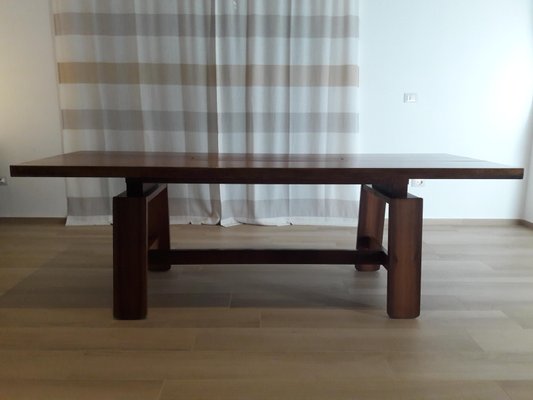 Large Italian Modern Dining Table By Silvio Coppola For Bernini 1960s Large Italian Modern Dining Table By Silvio Coppola For Bernini 1960s