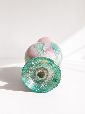 Murano Scavo Sommerso Glass Amphora Vase from Vetri Murano, 1980s — view 6