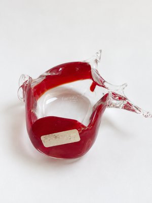 Mid-Century Murano Sommerso Glass Fish Sculpture from Formia, 1970s — view 6