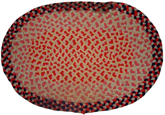 Handmade American Braided Rug 1920s For At Pamono Handmade American Braided Rug 1920s
