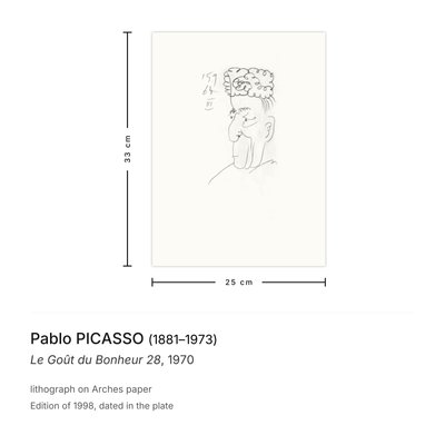 After Pablo Picasso, The Taste of Happiness 28, 1970, Lithograph