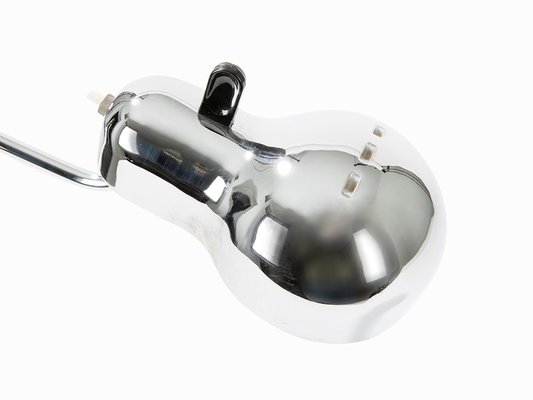 Model Topo Chrome Plated Desk Lamp By Joe Colombo For Stilnovo