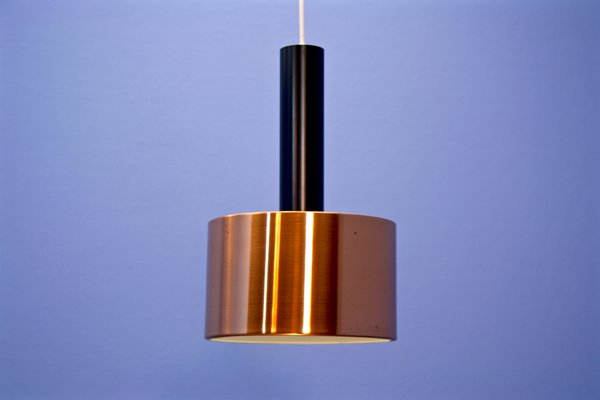 Blue And Copper Pendant Light danish copper pendant light 1960s 1
