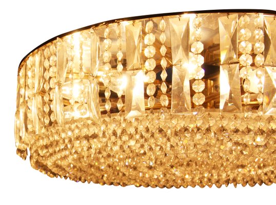 Large Vintage Crystal Glass Chandelier From Bakalowits Sohne For Large Vintage Crystal Glass Chandelier From Bakalowits Sohne 4