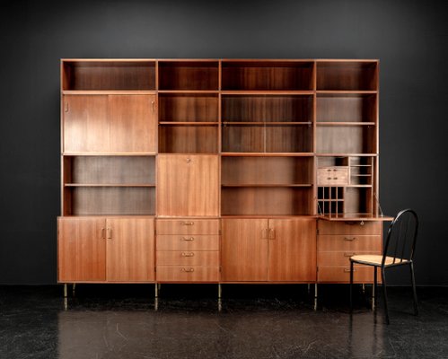 Sideboard mit Regalen von Erwin Behr Study für Bmz, 1950er bei Pamono kaufen