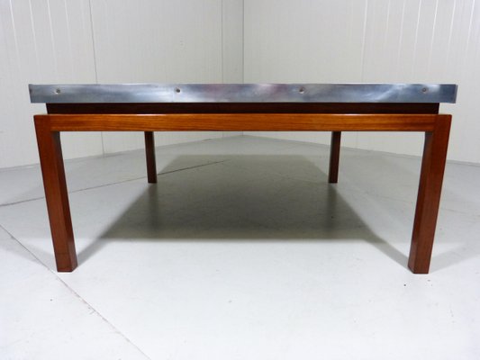 Mid Century Large Square Coffee Table With Tile Top Mid Century Large Square Coffee Table With Tile Top