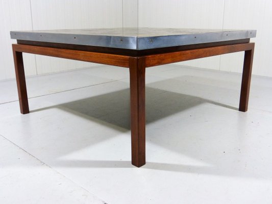 Mid Century Large Square Coffee Table With Tile Top For At Pamono - Square Oak Coffee Table Australia Mid Century Large Square Coffee Table With Tile Top For At Pamono - Square Oak Coffee Table Australia