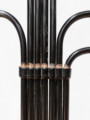 Seven-Arm Candelabra in Black Metal and Copper attributed to Gunnar Ander for Ystad-Metall, Sweden, 1960s — view 10
