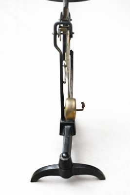 Antique Letter Scale with Brass Weights from D.R.G.M. Pendulum, Germany, 1900s, Set of 5 — view 5