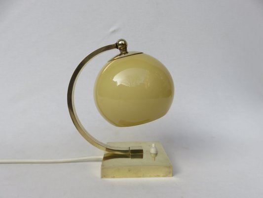 Vintage Art Deco Style Polished Br Table Lamps Set Of 2 For Vintage Art Deco Style Polished Br Table Lamps Set Of 2 1