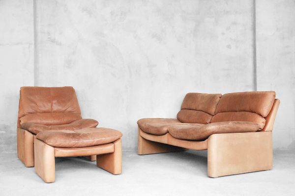 Vintage Leather Living Room Set From Walter Knoll 1970s For At Vintage Leather Living Room Set From Walter Knoll 1970s 1