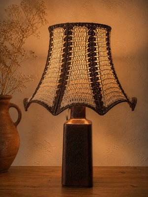Mid-Century Modern Danish Ceramic Table Lamp by Désirée Stentøj, 1970s — view 2